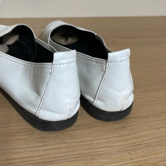 Vintage LJ Simone White loafers flats size 6.5 - Picture 5 of 16